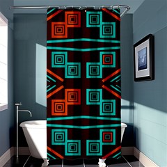 Abstract Pattern Geometric Backgrounds   Shower Curtain 36  X 72  (stall)  by Eskimos