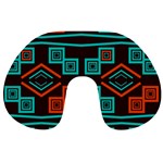 Abstract pattern geometric backgrounds   Travel Neck Pillow Front