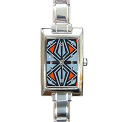 Abstract Geometric Design    Rectangle Italian Charm Watch by Eskimos