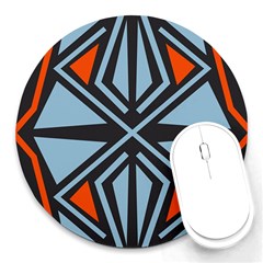 Abstract Geometric Design    Round Mousepads by Eskimos