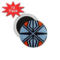 Abstract Geometric Design    1 75  Magnets (10 Pack)  by Eskimos