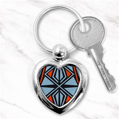 Abstract Geometric Design    Key Chain (heart) by Eskimos