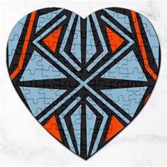 Abstract Geometric Design    Jigsaw Puzzle (heart) by Eskimos