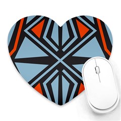 Abstract Geometric Design    Heart Mousepads by Eskimos