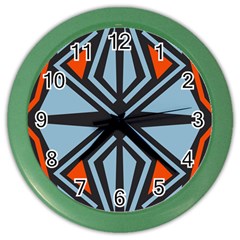 Abstract Geometric Design    Color Wall Clock by Eskimos