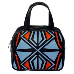 Abstract Geometric Design    Classic Handbag (one Side) by Eskimos