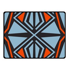 Abstract Geometric Design    Double Sided Fleece Blanket (small)  by Eskimos