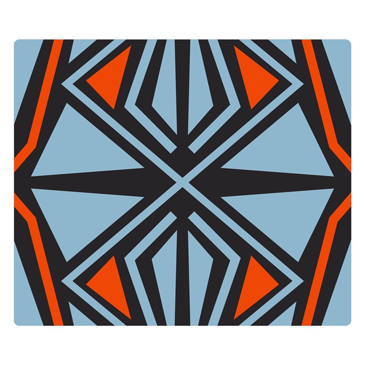 Abstract geometric design    Double Sided Flano Blanket (Small) 