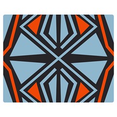 Abstract Geometric Design    Double Sided Flano Blanket (medium)  by Eskimos