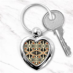 Abstract Geometric Design    Key Chain (heart) by Eskimos