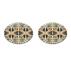 Abstract Geometric Design    Cufflinks (oval) by Eskimos