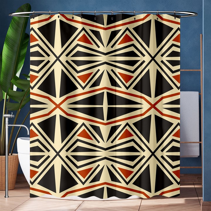 Abstract geometric design    Shower Curtain 60  x 72  (Medium) 