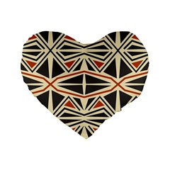 Abstract Geometric Design    Standard 16  Premium Heart Shape Cushions by Eskimos