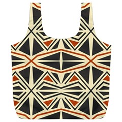 Abstract Geometric Design    Full Print Recycle Bag (xl) by Eskimos