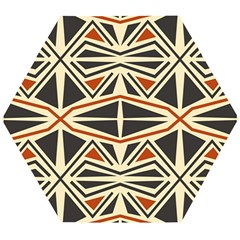 Abstract Geometric Design    Wooden Puzzle Hexagon by Eskimos