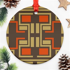 Abstract Geometric Design    Ornament (round) by Eskimos