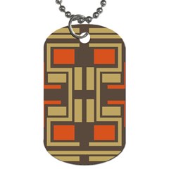 Abstract Geometric Design    Dog Tag (one Side) by Eskimos