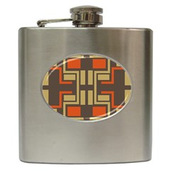 Abstract Geometric Design    Hip Flask (6 Oz) by Eskimos