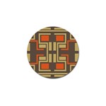 Abstract geometric design    Golf Ball Marker Front