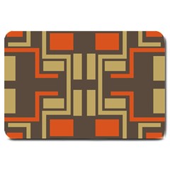 Abstract Geometric Design    Large Doormat  by Eskimos