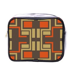 Abstract Geometric Design    Mini Toiletries Bag (one Side) by Eskimos