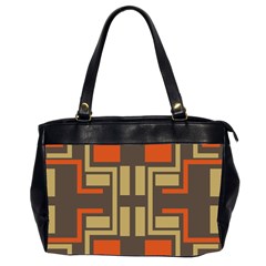 Abstract Geometric Design    Oversize Office Handbag (2 Sides) by Eskimos