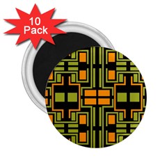 Abstract Geometric Design    2 25  Magnets (10 Pack)  by Eskimos