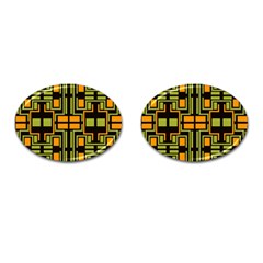 Abstract Geometric Design    Cufflinks (oval) by Eskimos