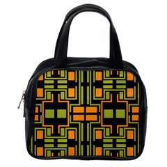 Abstract Geometric Design    Classic Handbag (one Side) by Eskimos