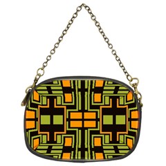 Abstract Geometric Design    Chain Purse (two Sides) by Eskimos