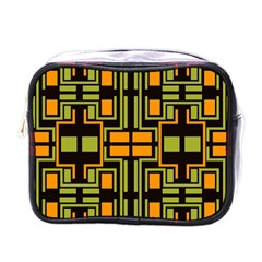 Abstract Geometric Design    Mini Toiletries Bag (one Side) by Eskimos