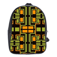 Abstract Geometric Design    School Bag (xl) by Eskimos