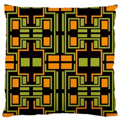 Abstract Geometric Design    Large Flano Cushion Case (two Sides) by Eskimos