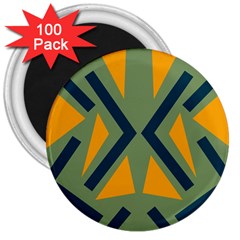 Abstract geometric design    3  Magnets (100 pack)