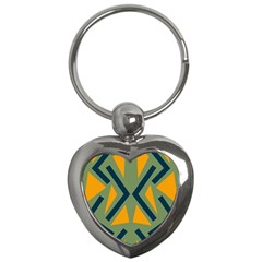 Abstract geometric design    Key Chain (Heart)