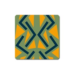 Abstract geometric design    Square Magnet