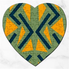 Abstract Geometric Design    Jigsaw Puzzle (heart) by Eskimos