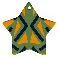 Abstract geometric design    Star Ornament (Two Sides)