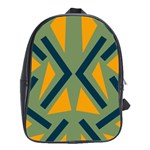 Abstract geometric design    School Bag (Large) Front