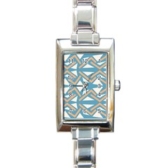 Abstract Geometric Design    Rectangle Italian Charm Watch by Eskimos