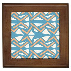 Abstract Geometric Design    Framed Tile by Eskimos