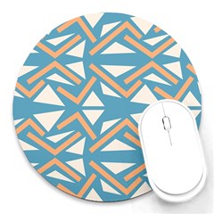 Abstract Geometric Design    Round Mousepads by Eskimos