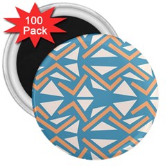 Abstract Geometric Design    3  Magnets (100 Pack) by Eskimos