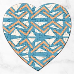 Abstract Geometric Design    Jigsaw Puzzle (heart) by Eskimos