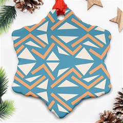 Abstract Geometric Design    Snowflake Ornament (two Sides) by Eskimos