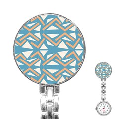 Abstract Geometric Design    Stainless Steel Nurses Watch by Eskimos