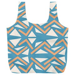 Abstract Geometric Design    Full Print Recycle Bag (xxl) by Eskimos