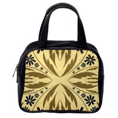 Folk Flowers Print Floral Pattern Ethnic Art Classic Handbag (one Side) by Eskimos