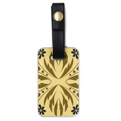 Folk Flowers Print Floral Pattern Ethnic Art Luggage Tag (one Side) by Eskimos