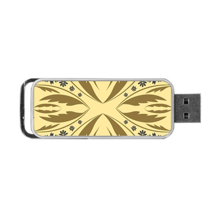 Folk flowers print Floral pattern Ethnic art Portable USB Flash (One Side)